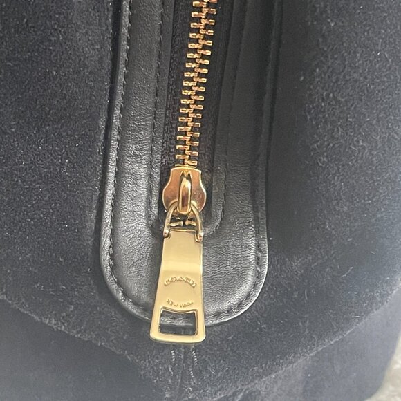 COACH Lexy Mixed Leather Suede Large Shoulder Bag - Picture 6 of 16